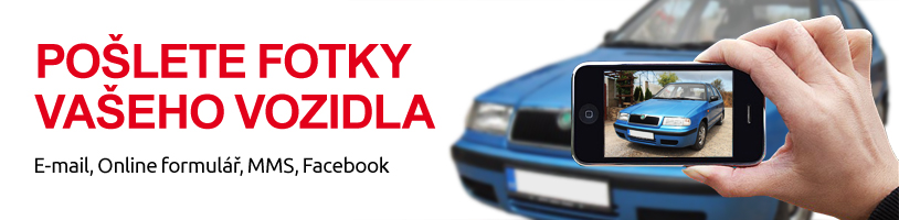 Pošlete fotky Vašeho vozidla pro výkup a eko likvidaci