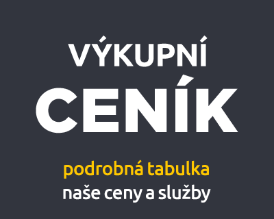 Výkupní ceníky v tabulce