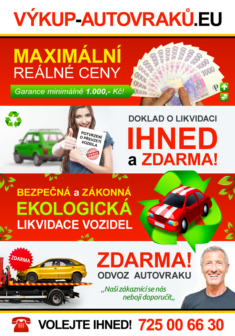 Výkup autovraků plakát
